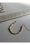 Gold Color Stone Formed Women's Steel Bracelet – Stylish and Elegant Design - 8