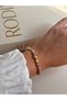 Double Color Stone Formed Women's Steel Bracelet – Gold & Silver Detailed - 9