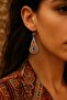 Simple Beaded Drop Earrings – Bohemian & Ethnic Style - 3