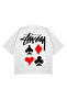 Unisex Oversize Full Deck Card Printed T-Shirt - 2