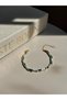 Gold Color Women's Steel Bracelet with Blue Detail – Stylish and Vibrant Design - 6