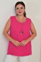 Women's Chiffon Sleeveless Plus Size Blouse - 2