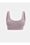 Lilac Underwire Free Padding Flat Seamless Sports Bra