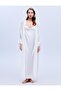 Dowry Set Nightgown Dressing Gown Pajama Set Shorts Set 6 Piece Set Ecru Bm-1637
