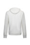 White Regular Fit Cotton Hooded Kangaroo Pocket Sweatshirt - 2