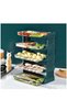 Wall Mounted Tiered Shelf Kitchen Organizer, Stackable Serving Tray for Hot Pot