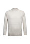 Beige Regular Fit Quarter Turtleneck Woolen Knitwear Sweater