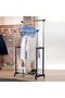 Garment Rack with Adjustable Height, Double Pole Hanging Design, and Lower Shoe Rack for Convenient - 8