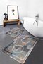 Geometric Patterned Multicolored Non-Slip Base Set of 2 Washable Bath Mats - 4