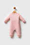 Licensed Baby Girl Pique Patterned Jumpsuit - 2
