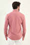 Patterned Slim Fit Long Sleeve Men's Shirt with Pocket Detail Pink - 27080.25Y - 3