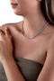 Silver Colored Classic Waterway Necklace