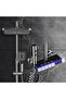 Shower System with LED Digital Display and Atmosphere Lamp, Piano Key Shower System, Intellige
