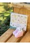 Baby Pompom Pink Booties & Set of 10 Cotton Wipes (Muslin Wipes with Gift) Newborn Gift