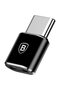 MicroUSB to USB Type-C Conversion Adapter, CAMOTG-01, Black - 4