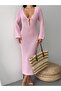 Long Dress with Buckle Detail Open Knitting - 2