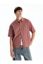 Xside Comfortable Fit Short Sleeve Plaid Men's Shirt