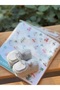 Baby Pompom Gray Booties & Set of 10 Cotton Wipes (Muslin Wipes with Gift) Newborn Gift - 3