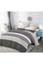 Double Bed Sheet Set with Elastic, Checkered Pattern, 6 Pieces
