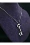 Key Model Heart Special Engraved Love Beloved Devotion Themed Heart Key Steel Necklace - 5
