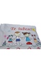 Fata de perna brodata "TE IUBESC" ARIALE, 40x40cm, bumbac ranforce, Multicolor - 3