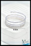 5 Row Spiral Waterway Bracelet |   Stoned Spiral Design |   Adjustable Jewelry Accessory |   Silver Color - 5