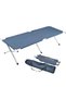 Heavy Duty Foldable Camping Bed – Double Layer Oxford Fabric Sleeping Cot with Carry Bag – Strong Portable Folding Travel Bed for Outdoor, Beach, Camping, and Vacation – Gray Color