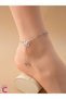 Stainless Titanium Steel Butterfly Crystal Silver Chain Anklet - Sea Beach Foot Jewelry Bracelet - 5