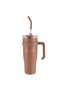 40oz Stainless Steel Tumbler Insulated Travel Mug with Lid & Straw Vacuum Cup Hot & Cold Drinks - 3