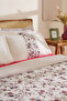 Inara 100% Cotton Double Duvet Cover Set Red - 4