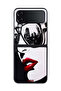 Samsung Galaxy Z Flip 4 Protective Case Cover Girl Face Abstract Art