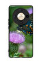 Honor X9b Protective Case Cover Butterfly Sitting On Flower
