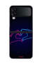 Samsung Galaxy Z Flip 4 Protective Case Cover Touching Hand Making Heart
