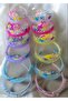 Girl's Mixed Seashell Figured Fish Pearl Tulle Shiny Scalloped Crown - 3