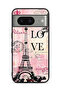 Google Pixel 8 Protective Case Cover Paris Love
