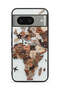 Google Pixel 8 Protective Case Cover World Map Art