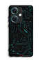 OnePlus Nord CE3 Protective Case Cover Digital Art Circuits Minimalism Multiple Display