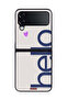 Samsung Galaxy Z Flip 4 Protective Case Cover Hello