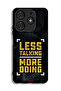 Tecno Spark 10 Pro Protective Case Cover Less Talking More Doing