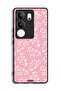 vivo V29 Pro Protective Case Cover Flowers Background Pattern