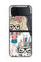 Samsung Galaxy Z Flip 4 Protective Case Cover Unicorn Girl Art