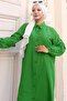 Summer Long Cotton Tunic Green Hm2109 - 2