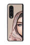 Samsung Galaxy Z Fold 4 Protective Case Cover Half Face Girl Art