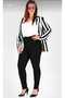 Black High Waist Lycra Plus Size Battal Jean Trousers