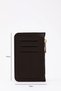 Brown Color Shk101 Faux Leather Card Holder Wallet with 6 Card Holders and Coin Compartment with Zipper - 4