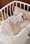 Park Crib Muslin Duvet Cover Set (80X110 cm) |   Line Series - Beige - 5