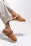 Everqinor Women's Slippers with Fur Inside 0012999 Tan - 5