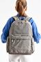 Bolsas 1094 Waterproof Imported Crinkle Fabric School and Daily Backpack with Laptop Compartment Mink - 2