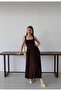 Women’s Square Neck Thick Strap Stylish Design Dress - 3