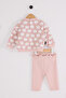 Licensed Baby Girl Top and Bottom 2 Piece Set - 2